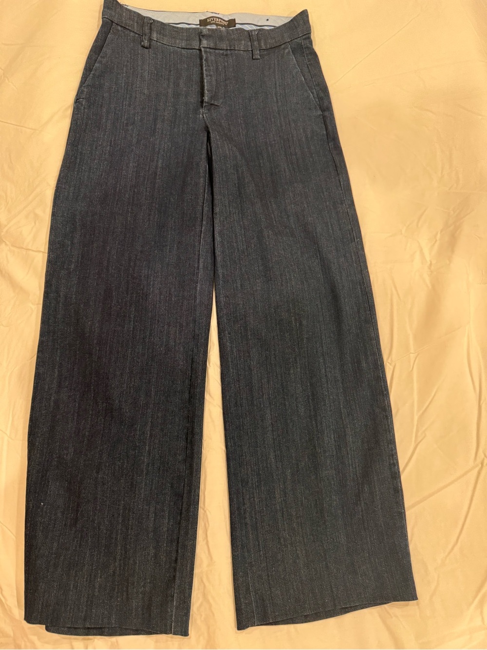 Liverpool Women's Wide Leg Jeans in Dark Blue